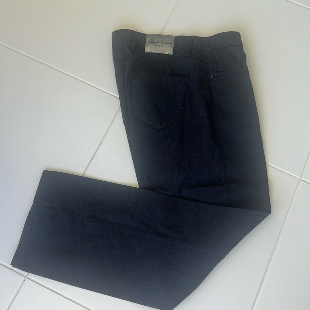 Robert Graham casual pants in navy and black pattern